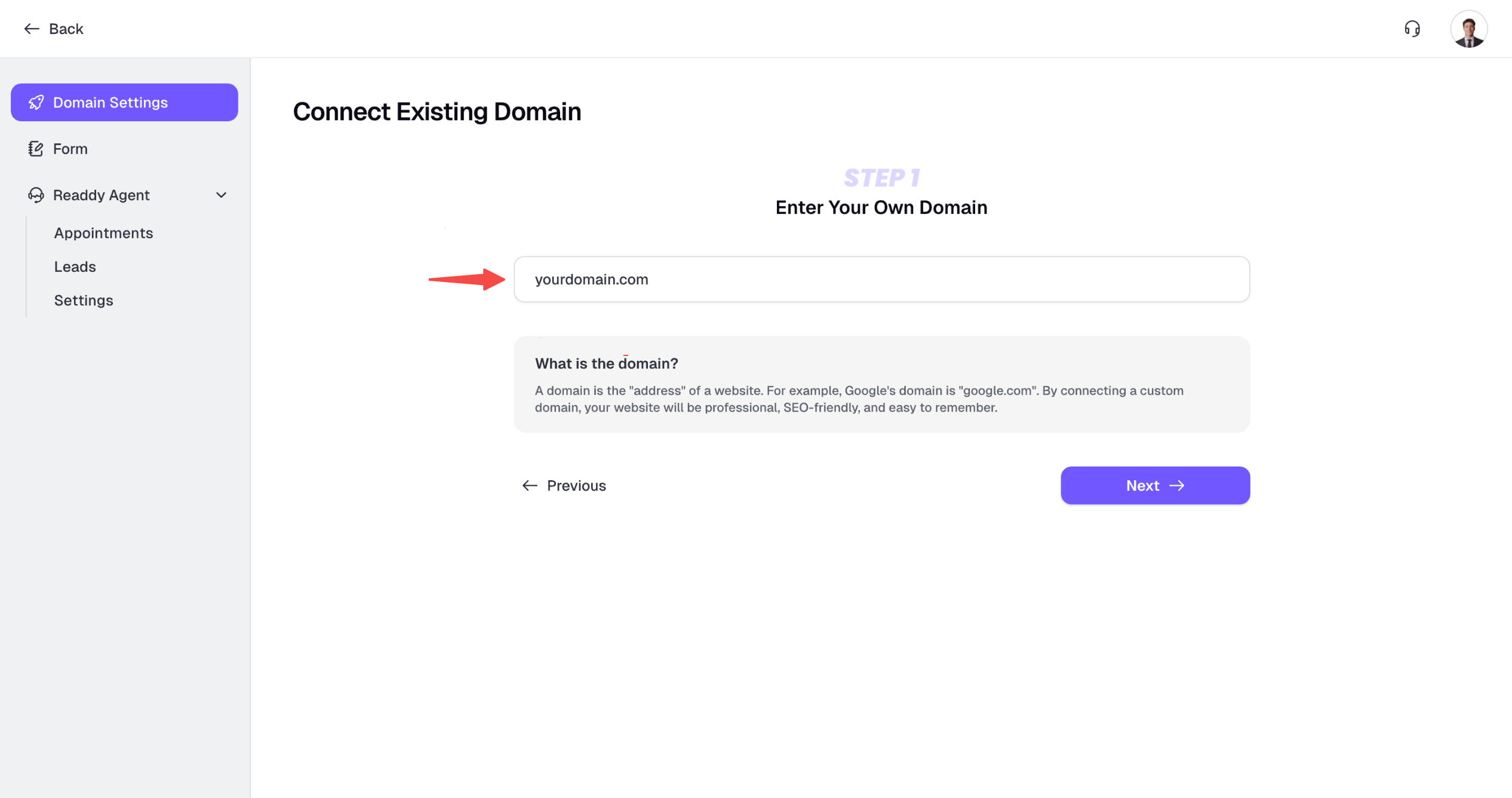 Publish - for React Project - Readdy Docs