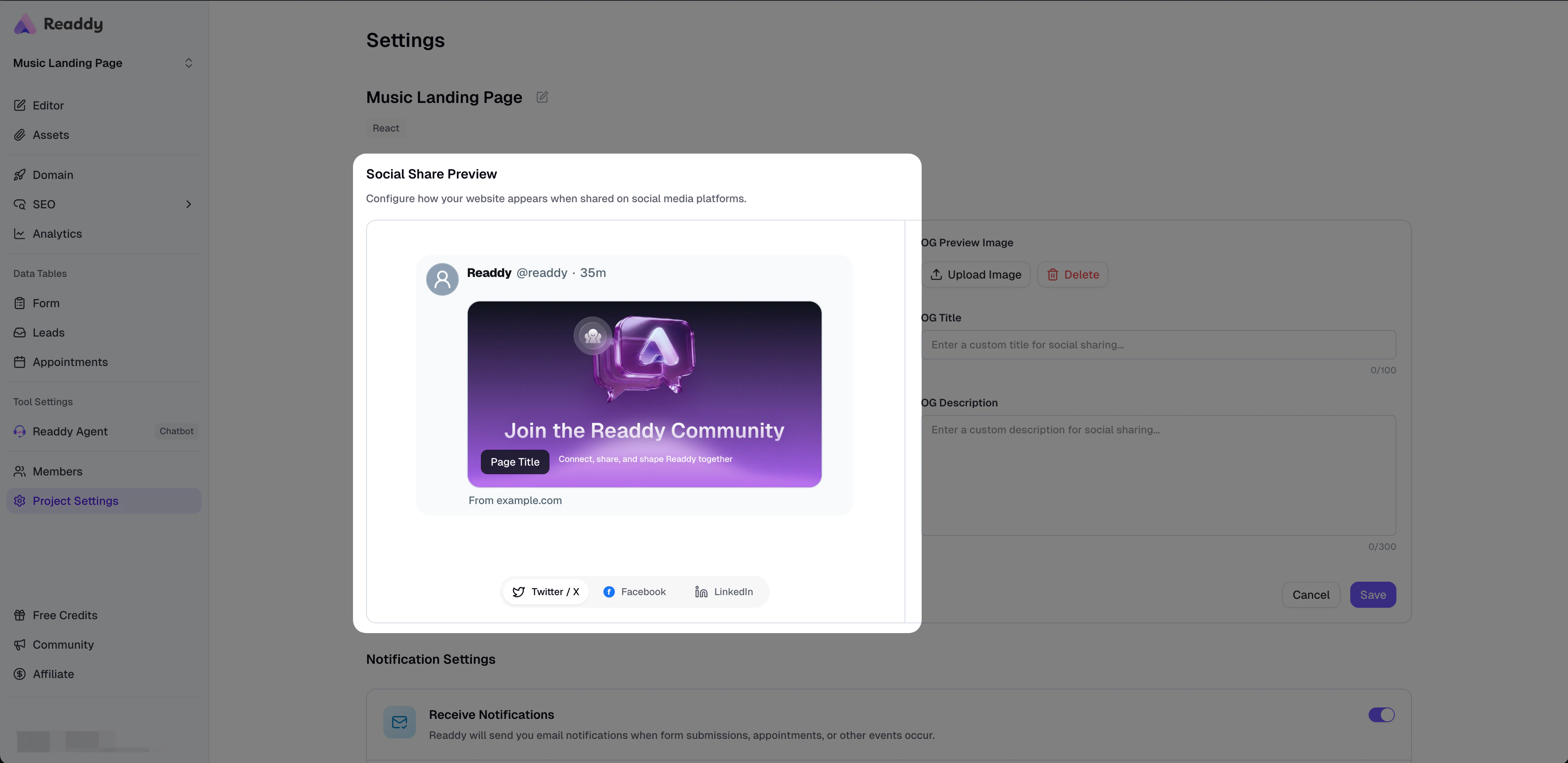 Local preview state after confirming the image crop