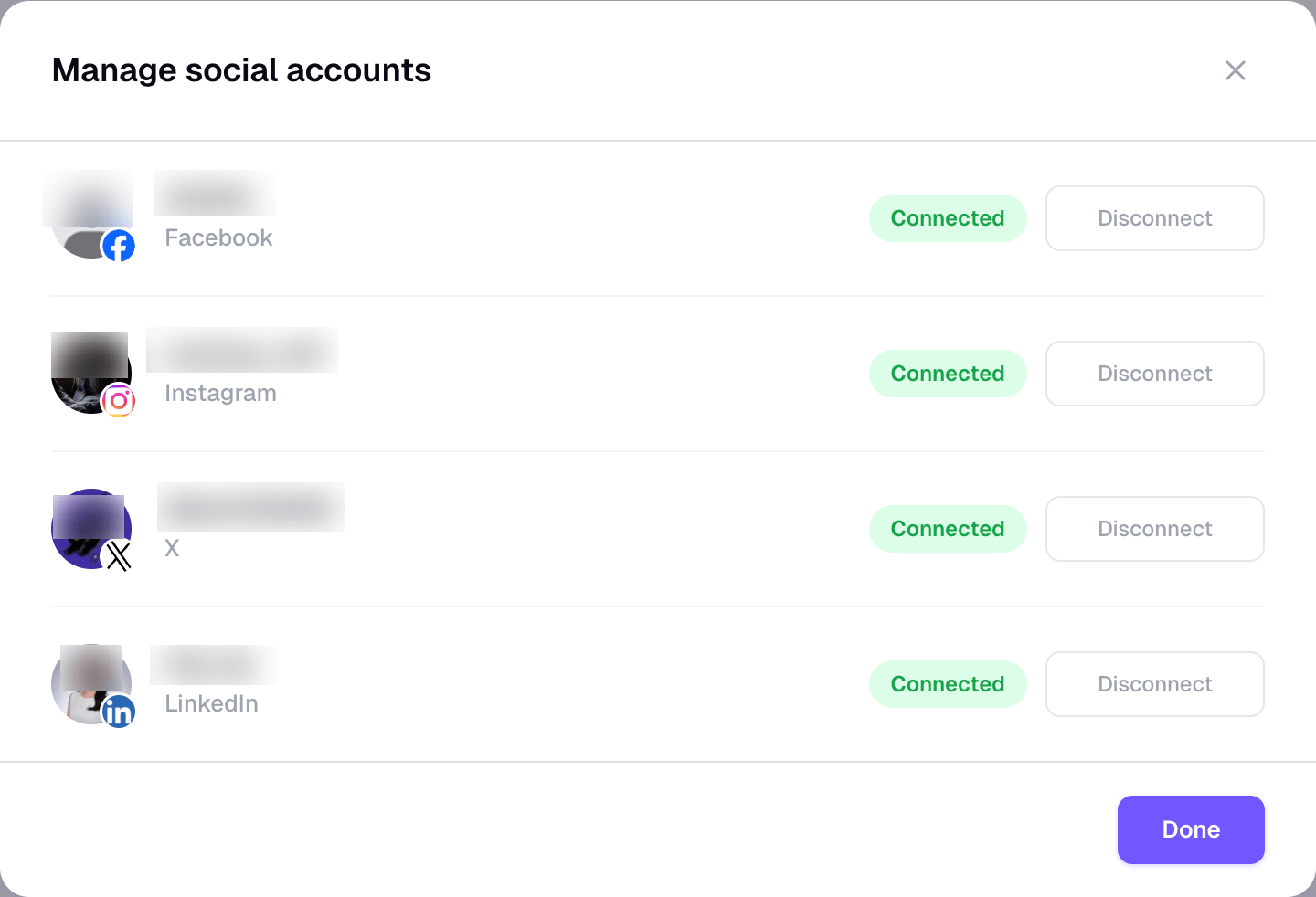 AI Social Posts manage social accounts