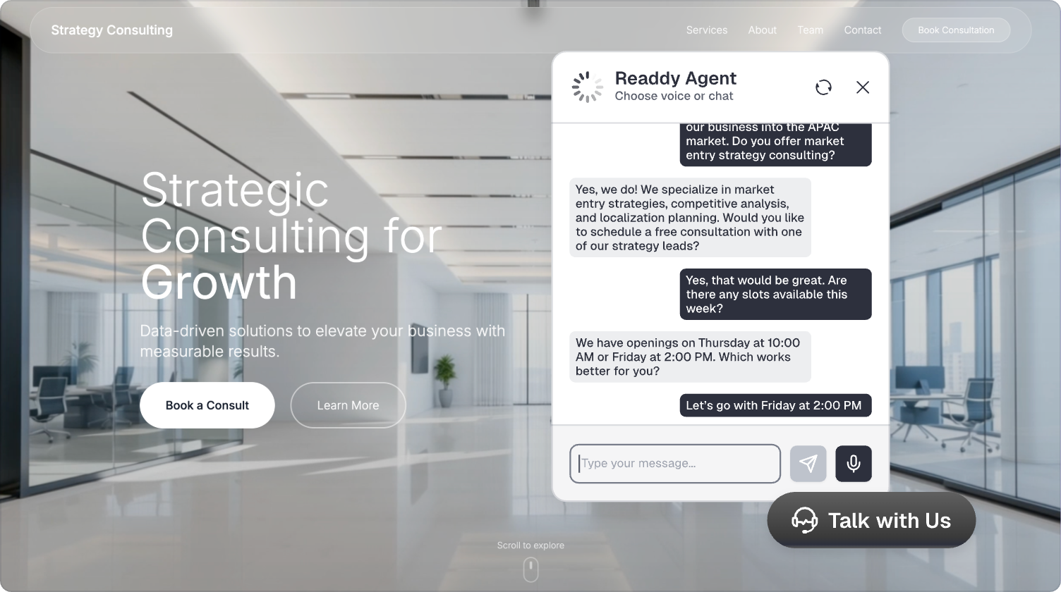Readdy Agent Overview