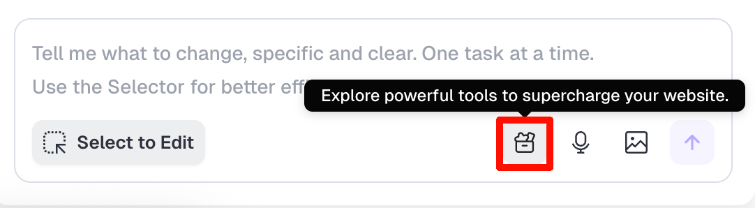 Tool Case button location