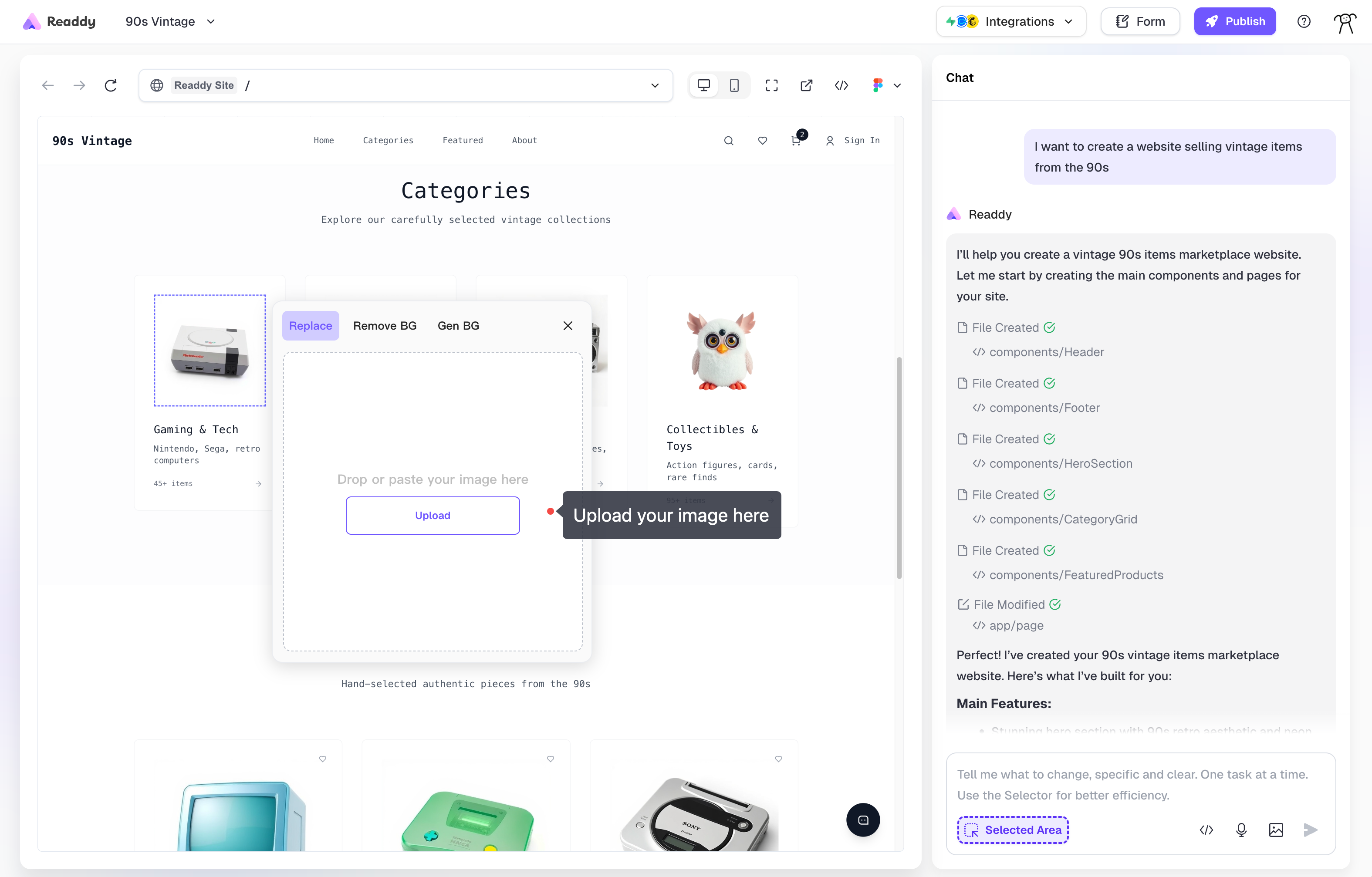 Image replacement process