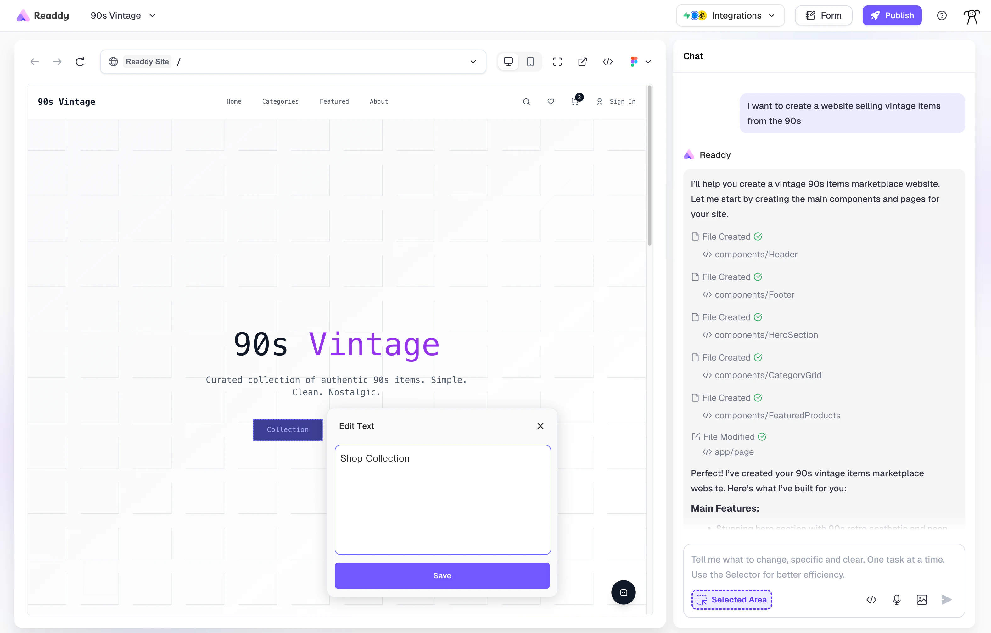 Text editing process overview