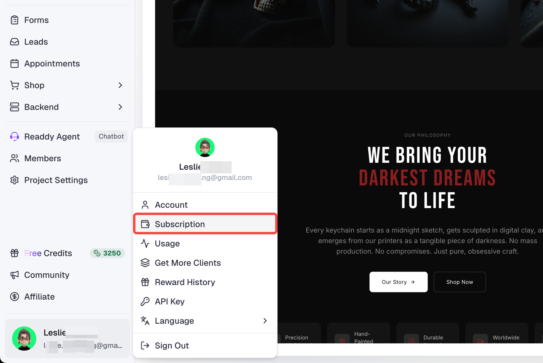 Plans & Pricing - Readdy Docs