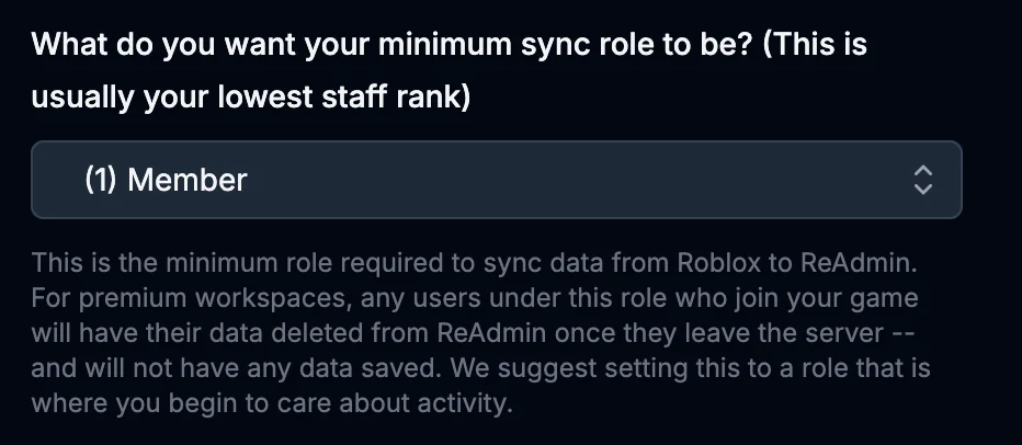 SelectMinimumRank
