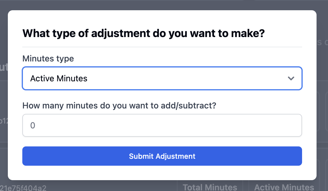 User Manual Minute Creation