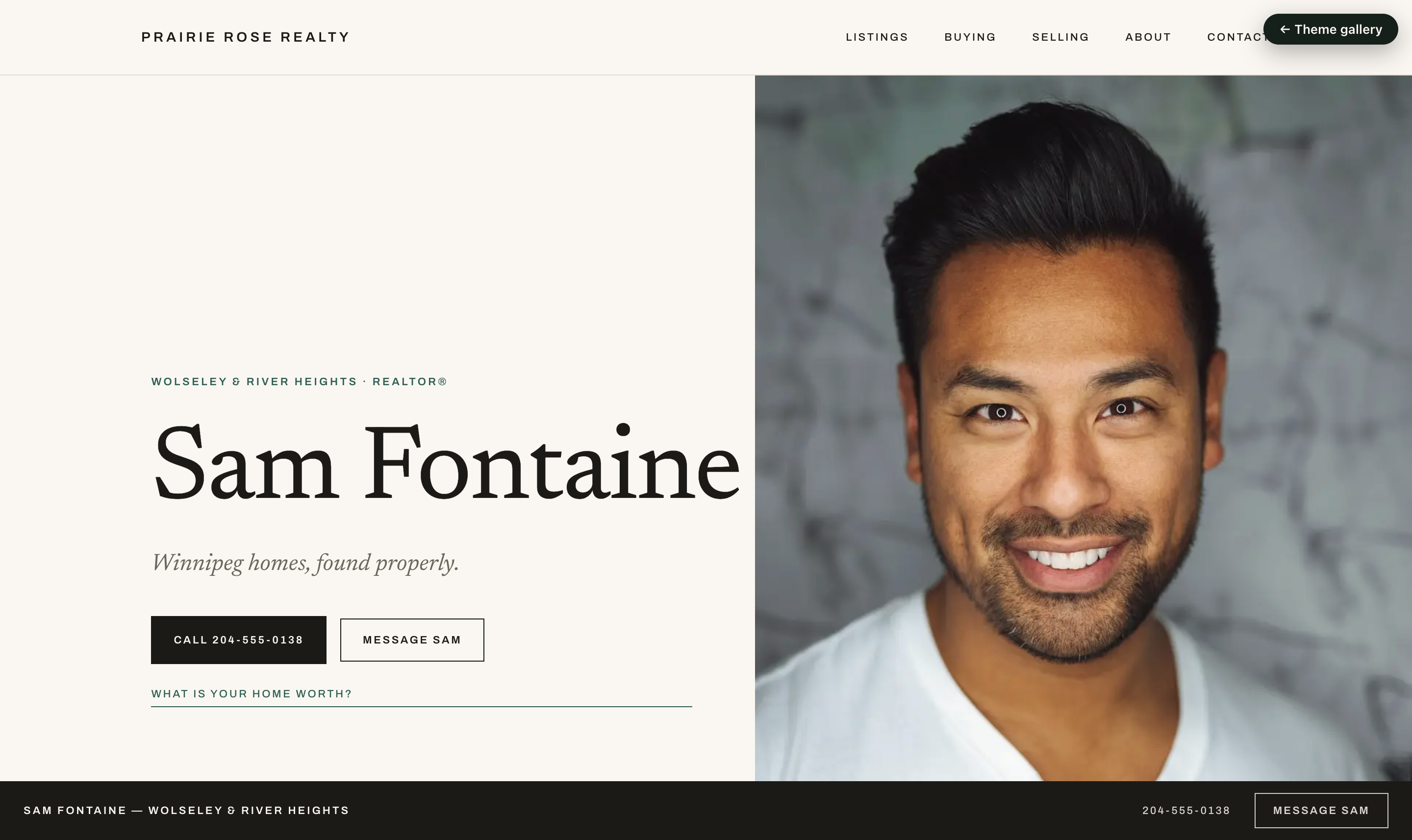 A site on day one — furnished, and ready the moment you flip it live.