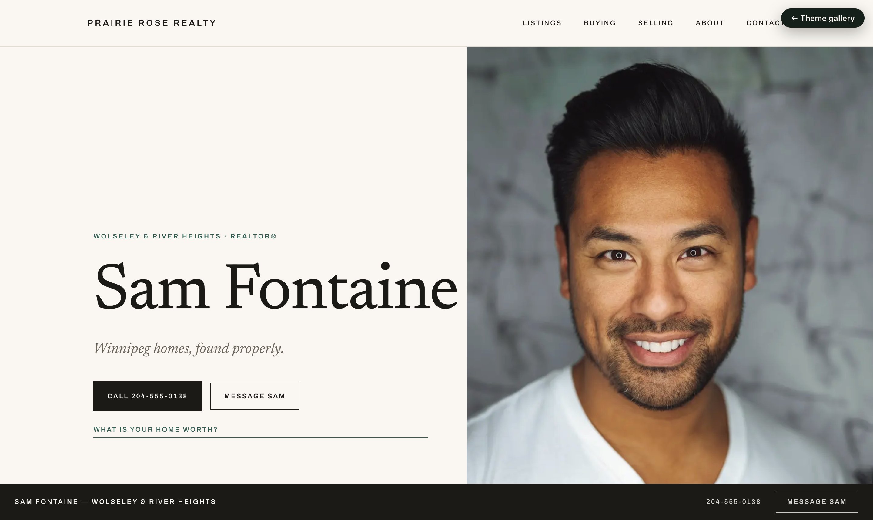 A site on day one — furnished, and ready the moment you flip it live.