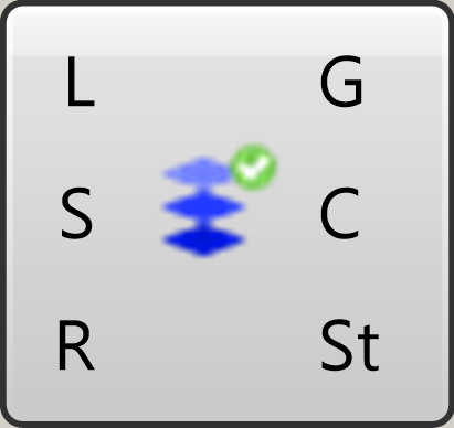 LCA Layer component in Grasshopper with L, S, R inputs and G, C, St outputs