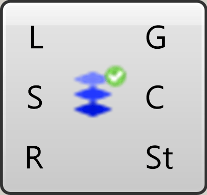 LCA Layer component in Grasshopper with L, S, R inputs and G, C, St outputs