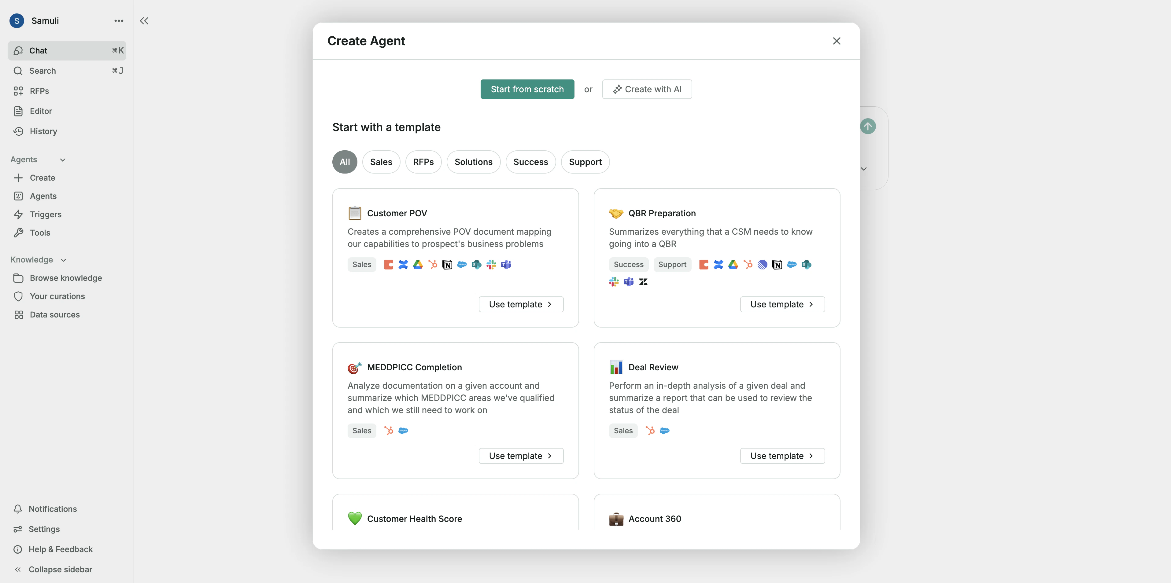 Creating an agent in Realm
