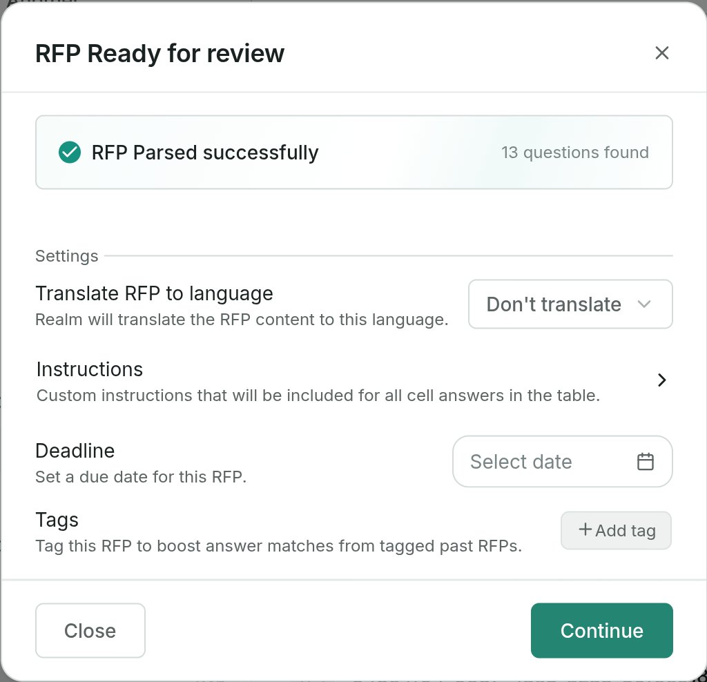 Preparing questionnaires and fill plan