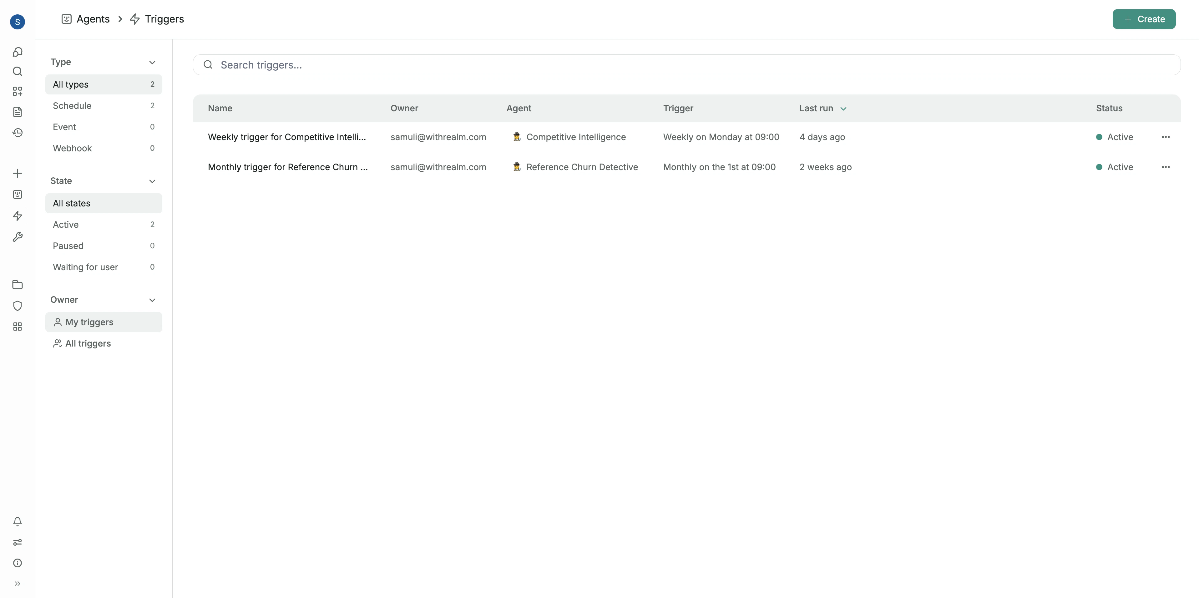 Trigger run history and monitoring