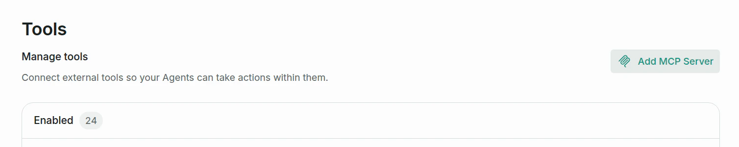 Add MCP Server button
