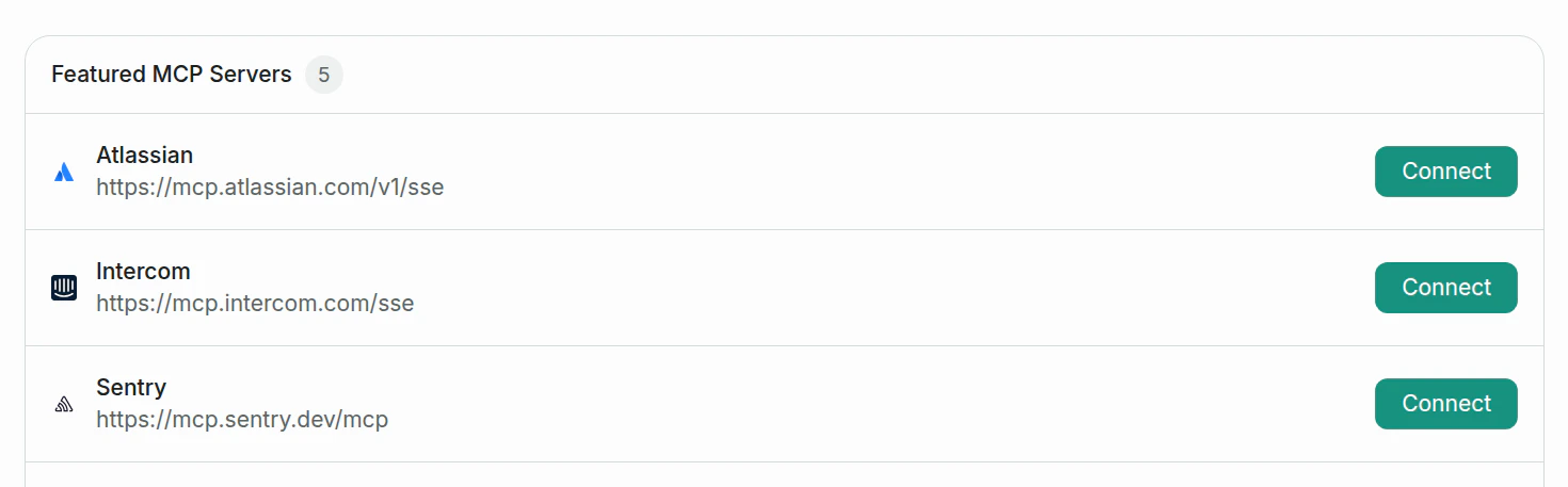 Featured MCP Servers