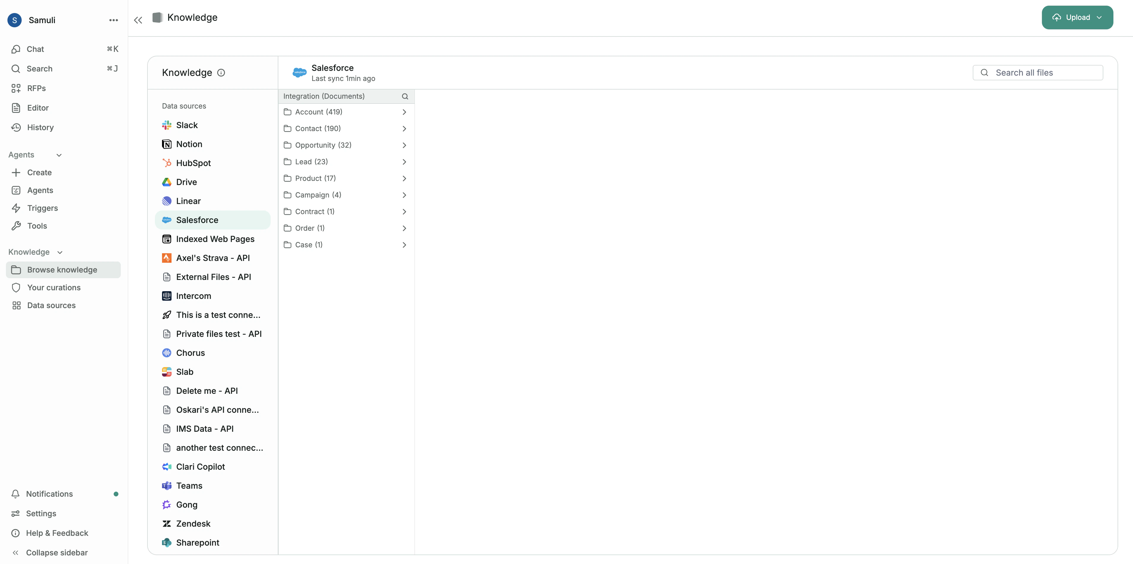 Browsing knowledge base