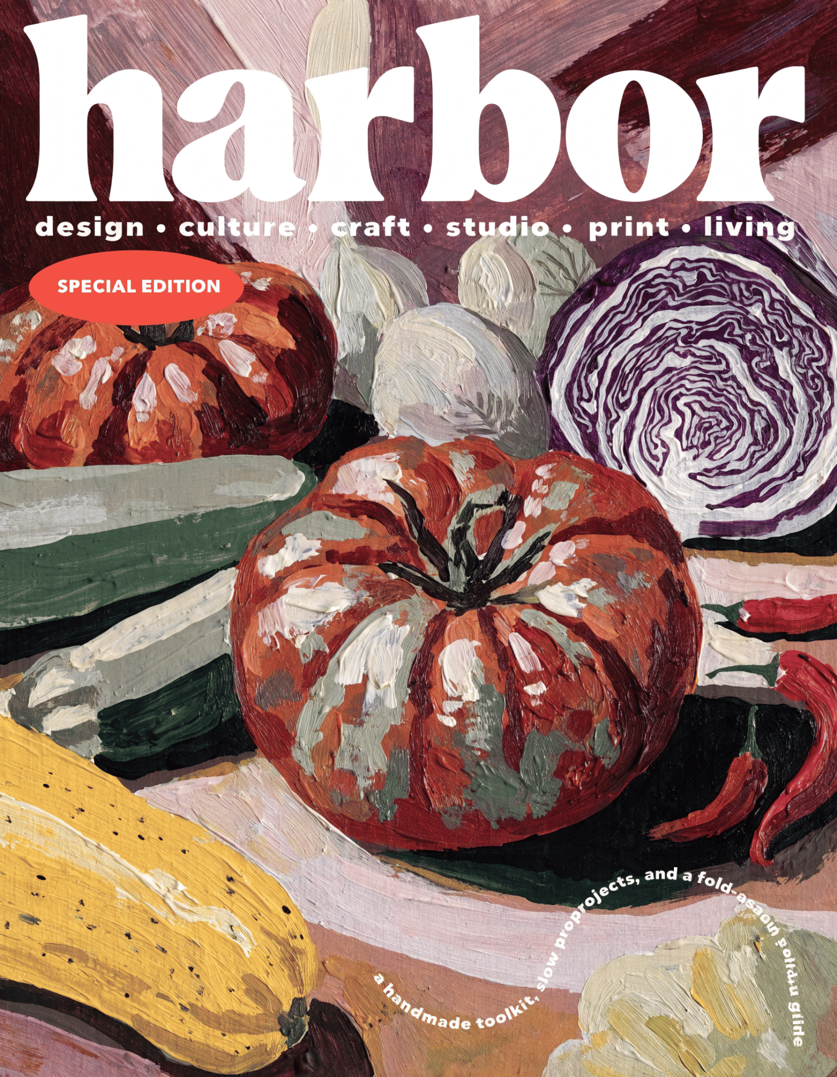 Large-format contemporary magazine cover .
