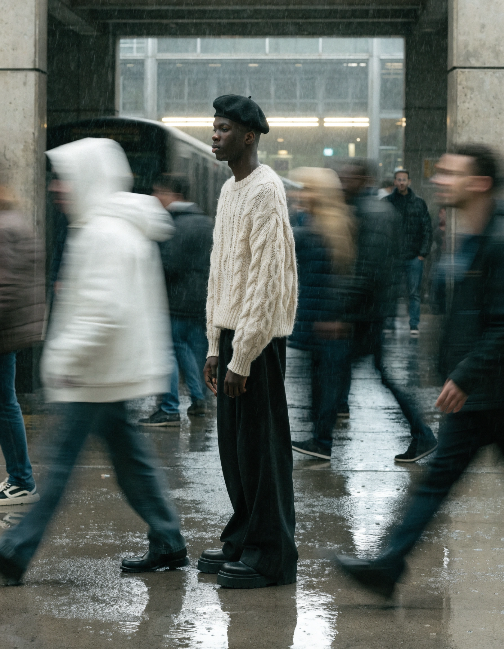 A cinematic editorial photograph.