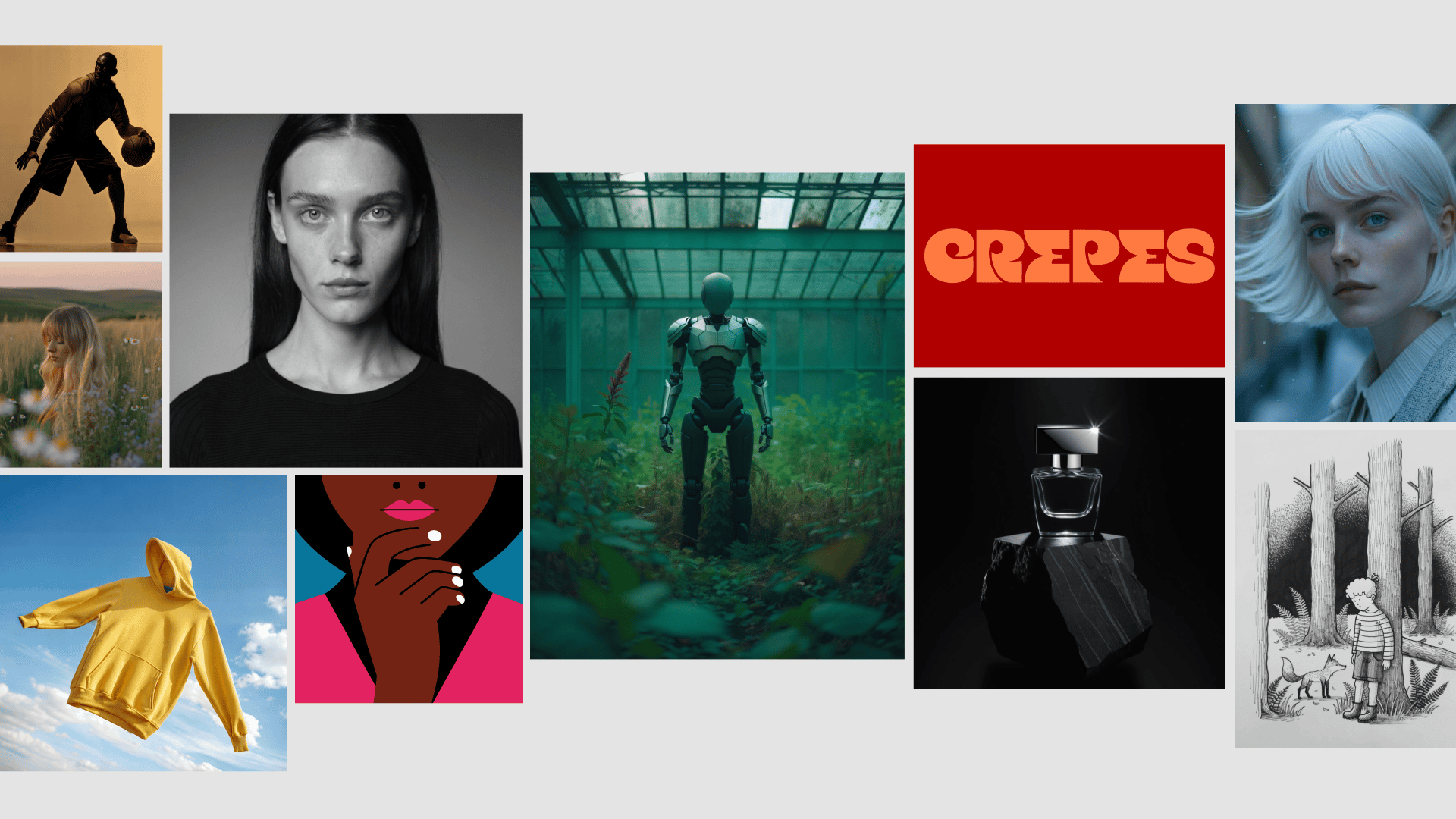 Cover image with several Recraft AI-generated images