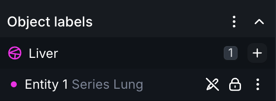 A read-only label in the Editor's left sidebar