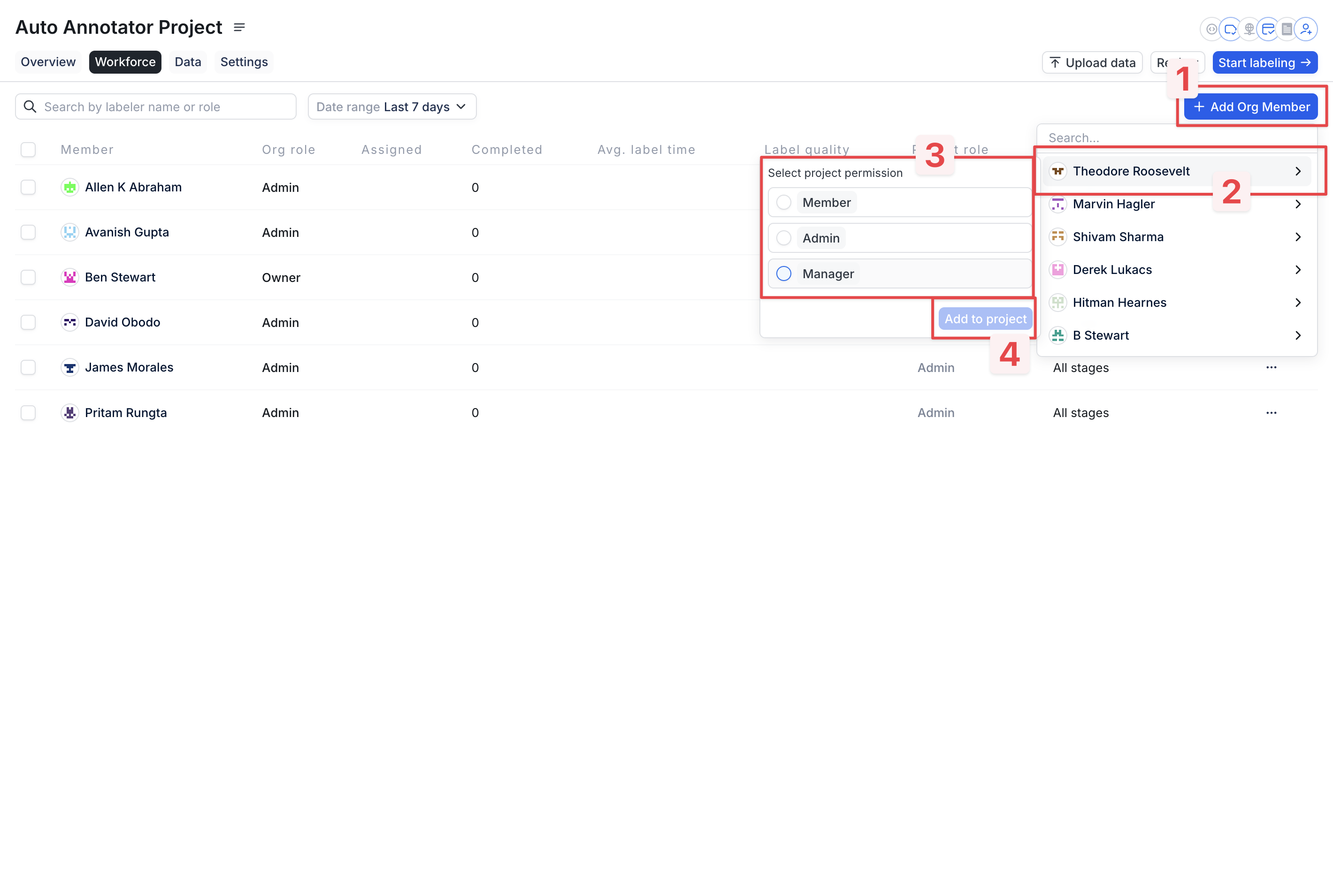 Project-level permissions