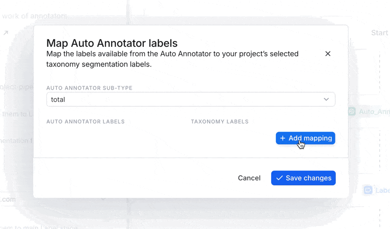 Mapping model output
