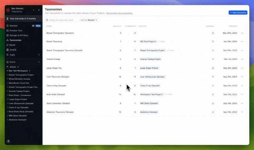 Walkthrough of Taxonomy duplication
