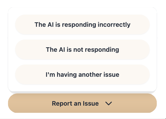 Training simulation issue options