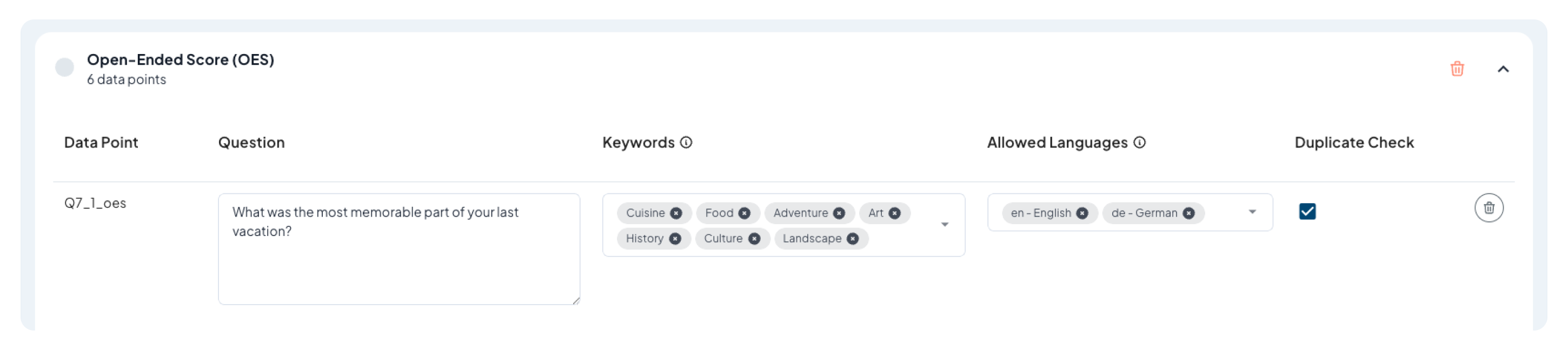 Decipher Integration Assistant - Open-Ended Data Points