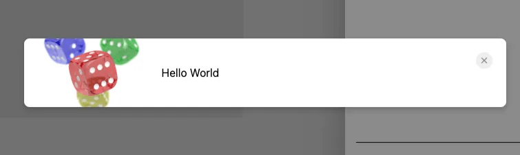 Info modal custom content