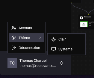 Theme color mode selector