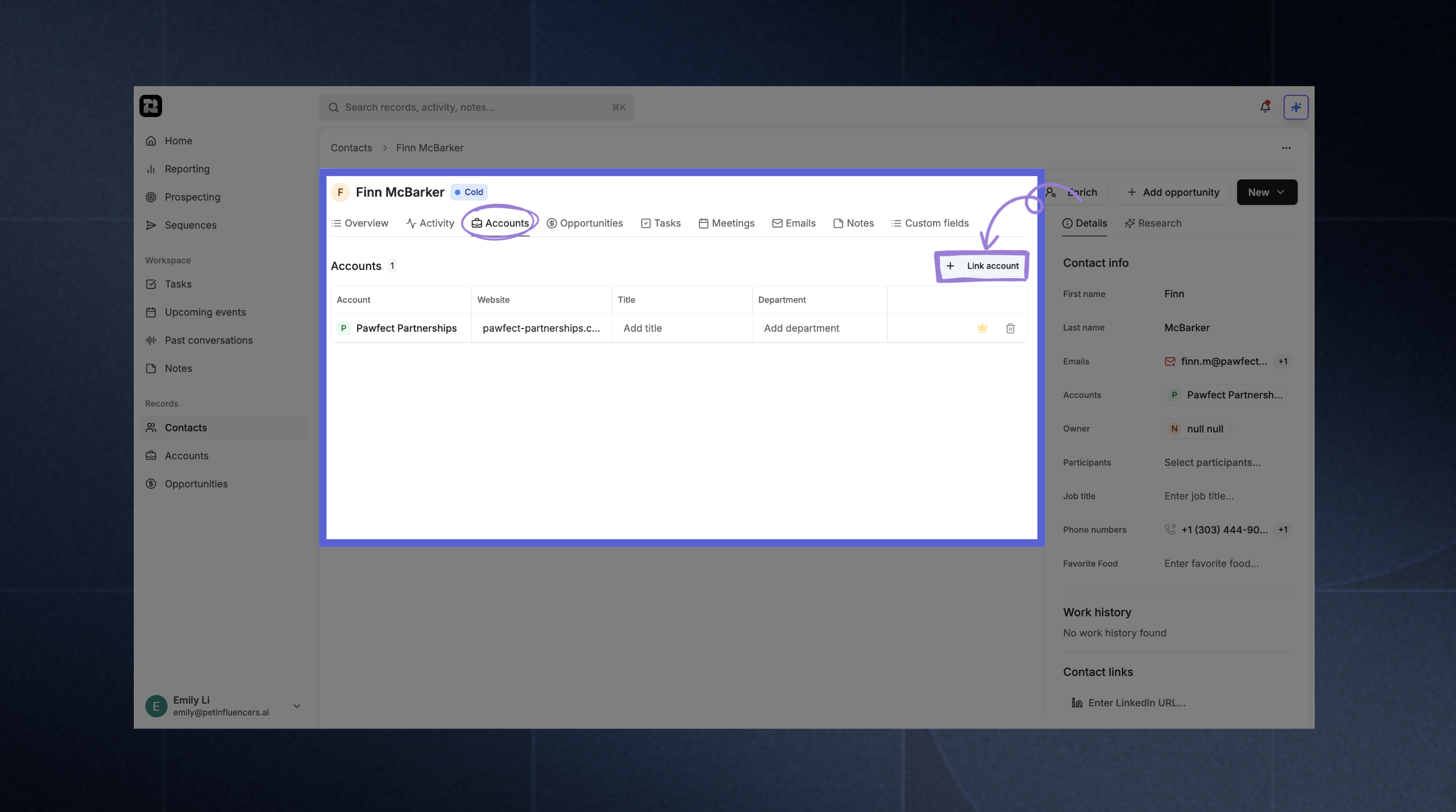 Multi-Account Association