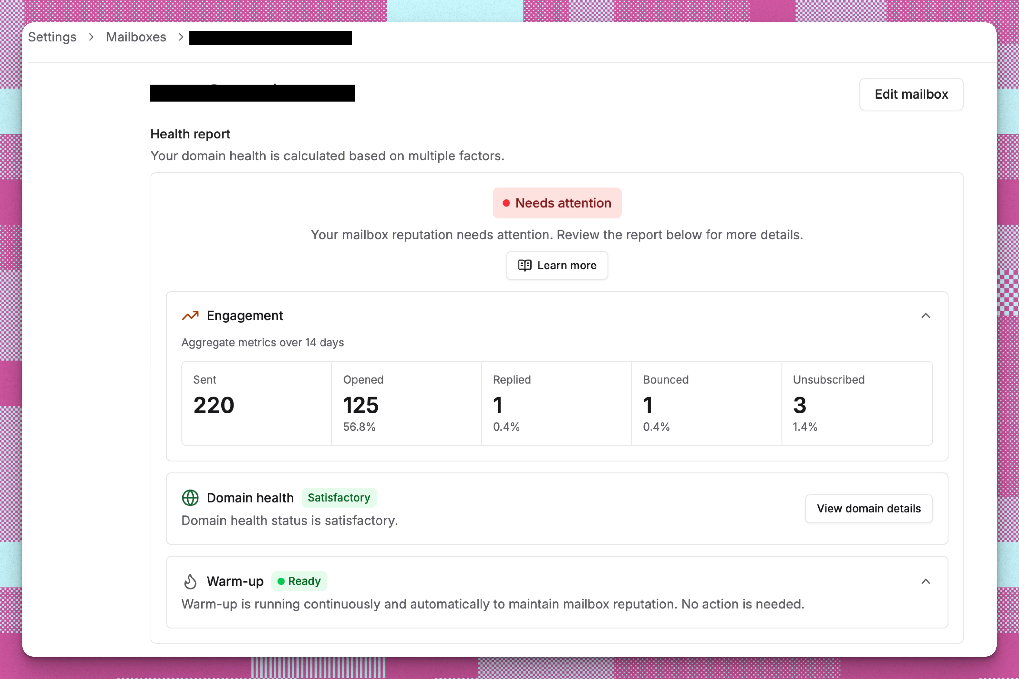 Mailbox Health Updated Report Card