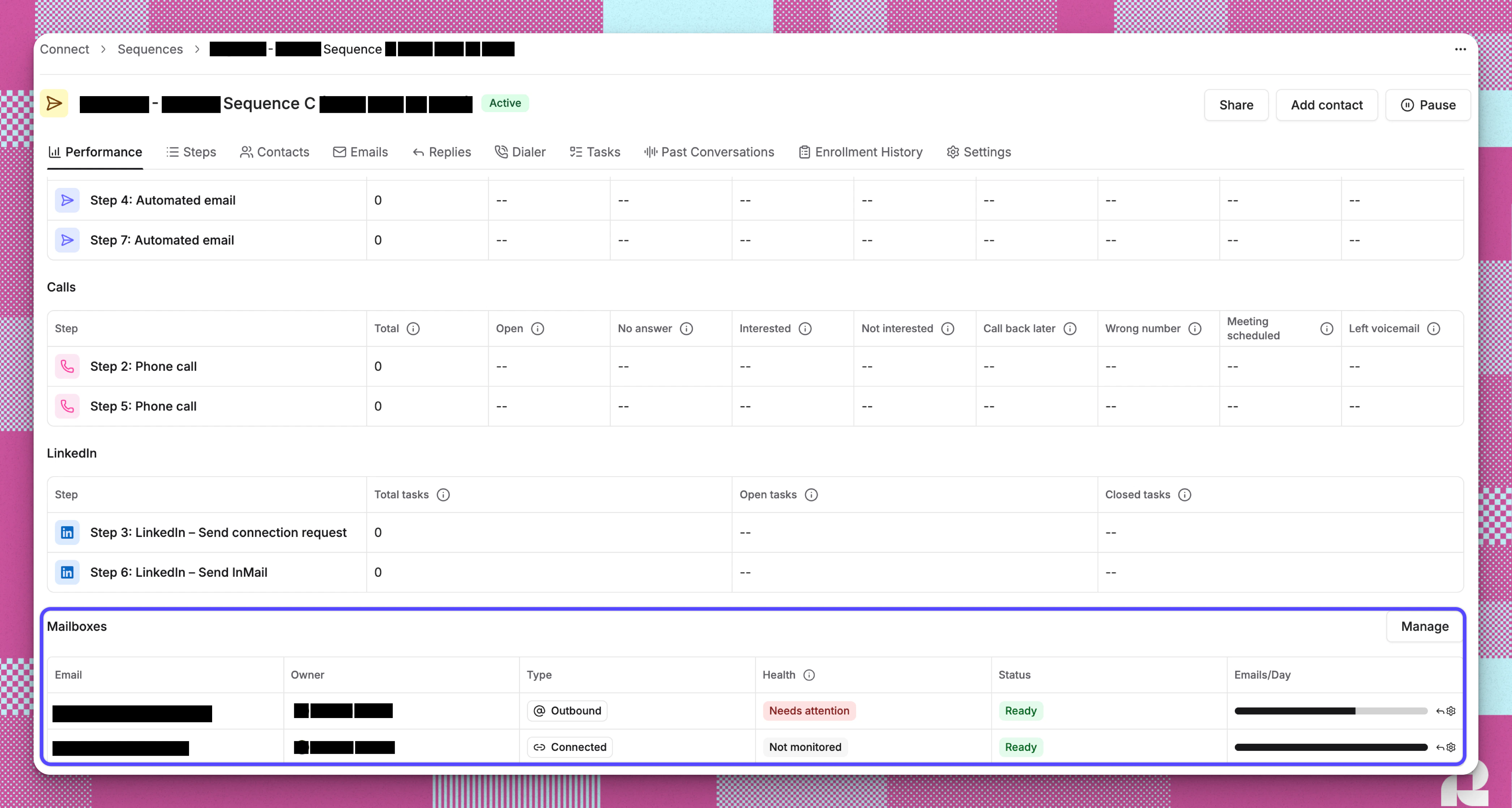 Mailbox Health Updated Sequences