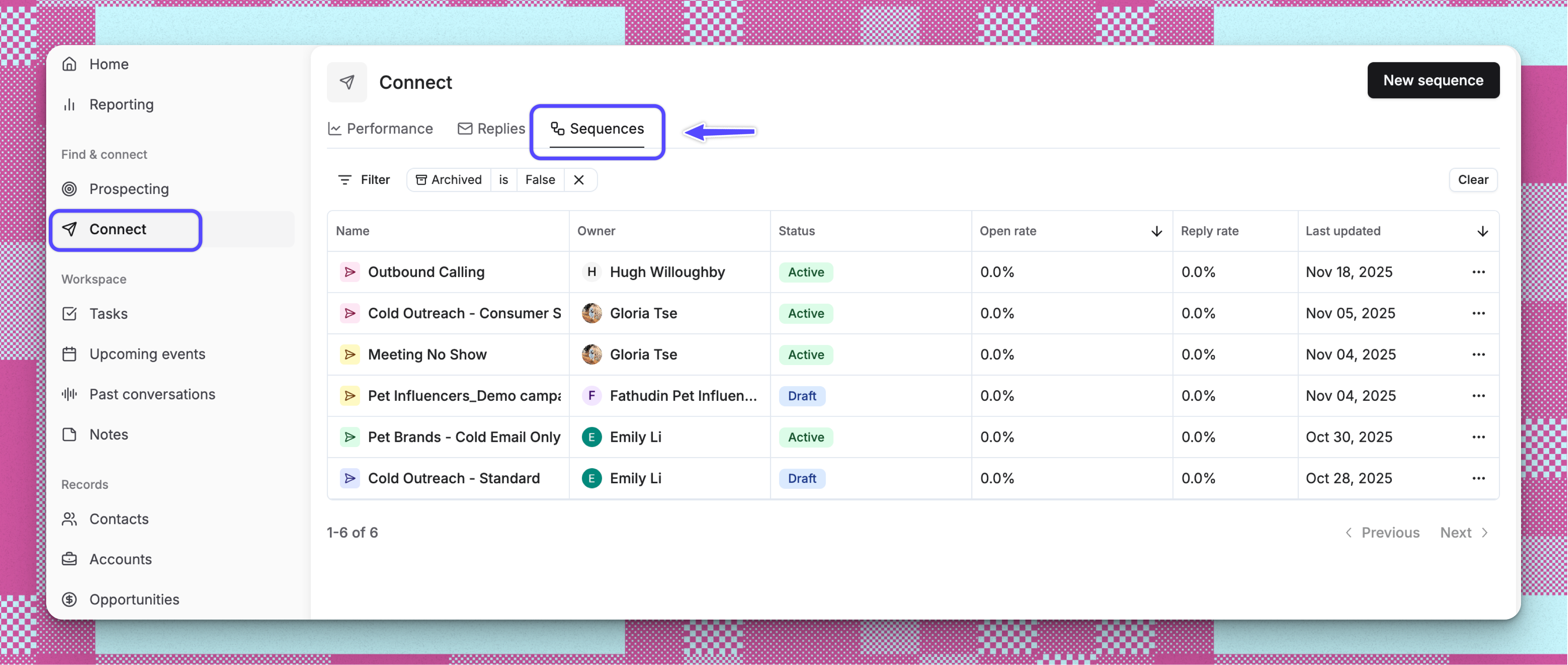 Sequences Create Location Pn
