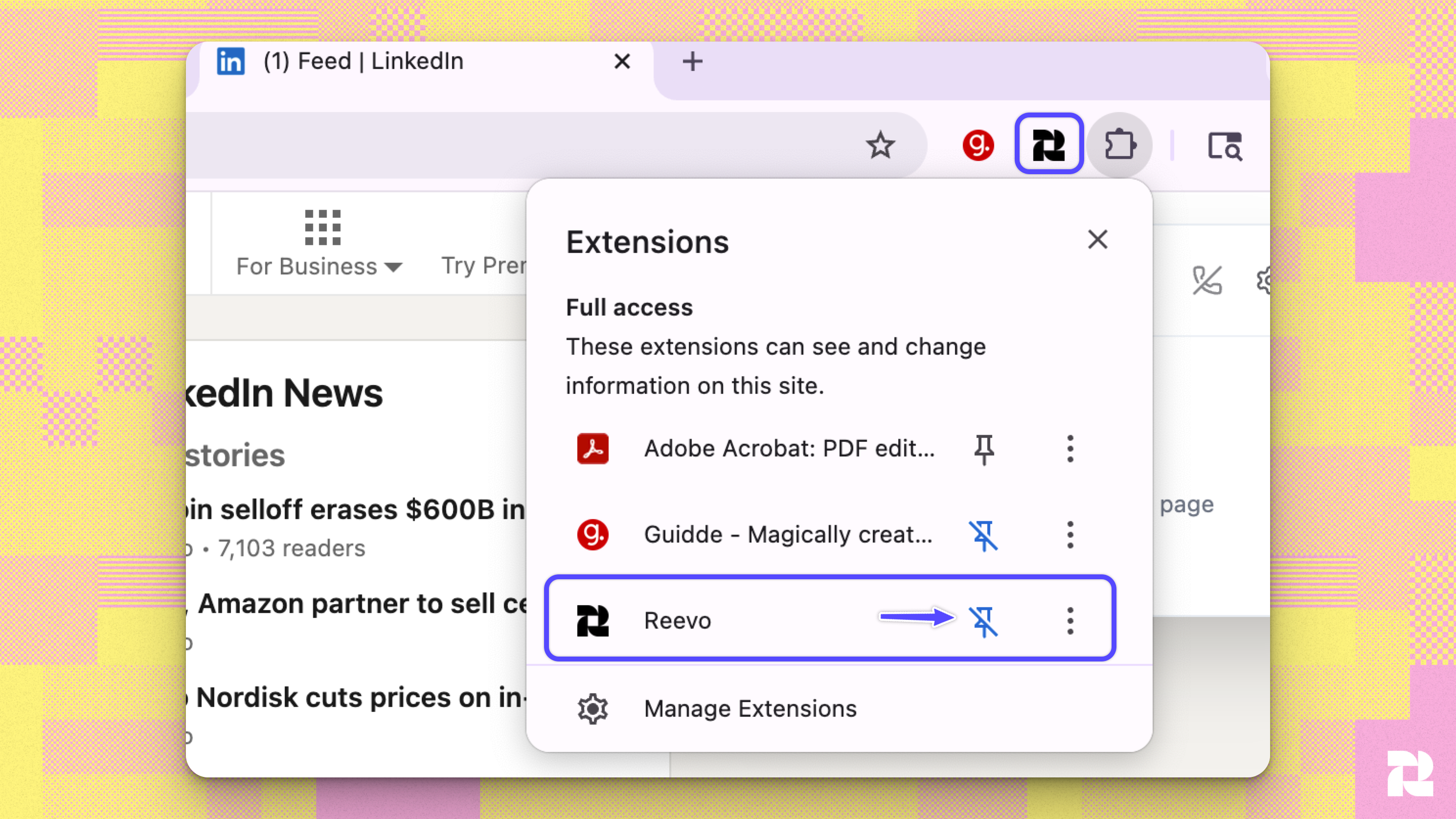 Chrome Extension Pin Pn
