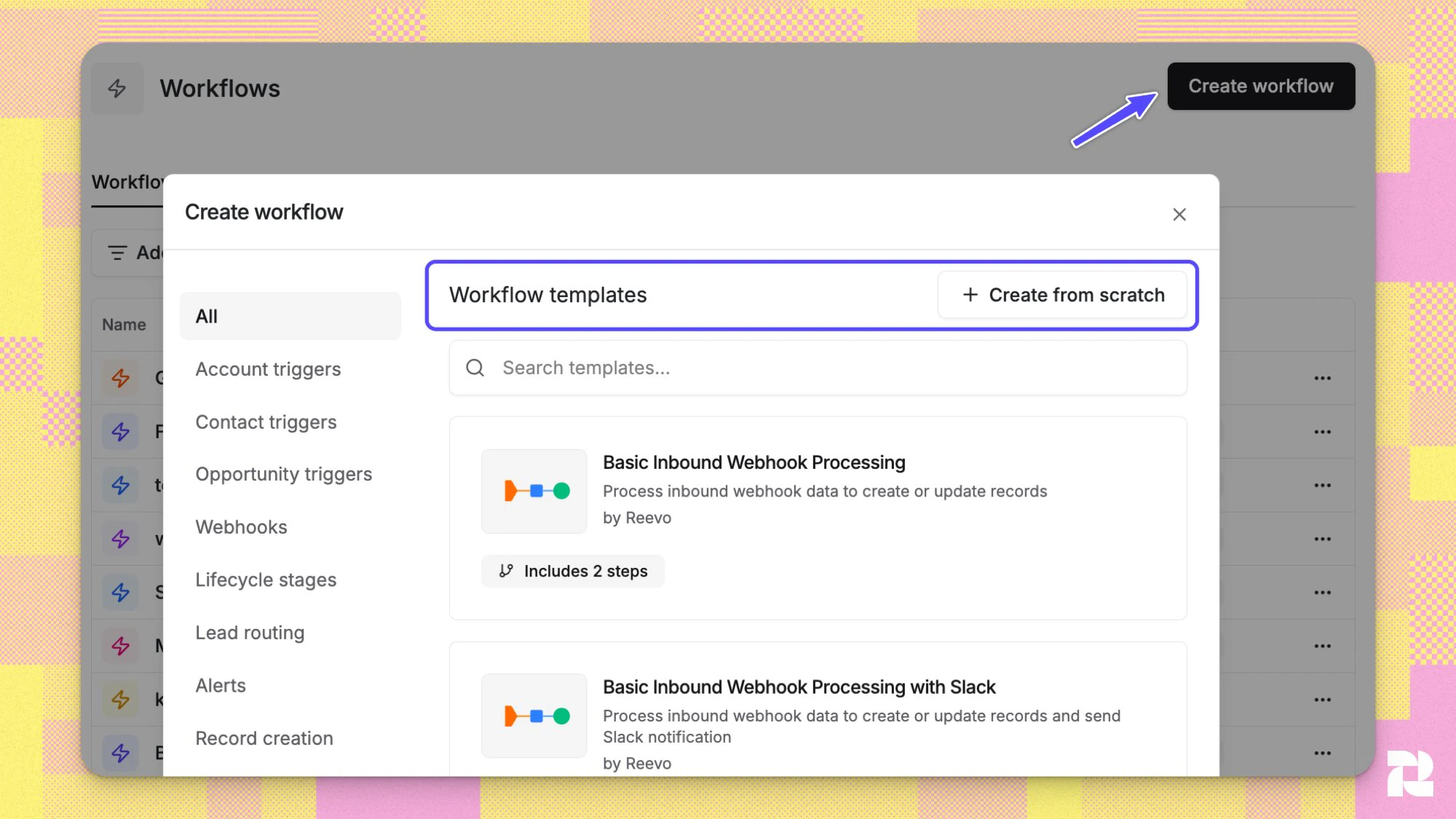 Workflow Builder Create