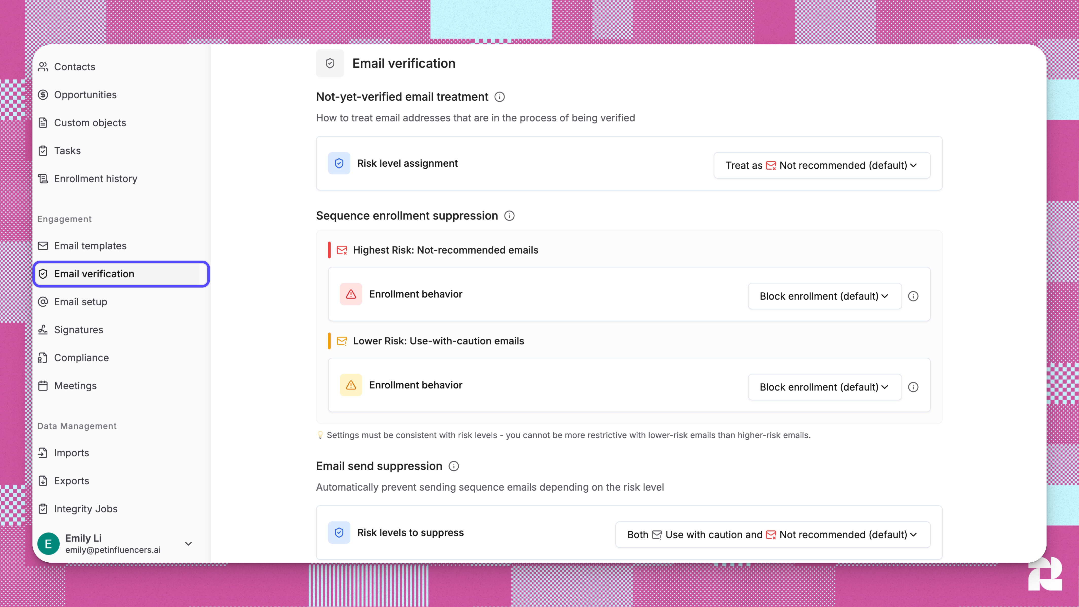 Email Verification Location Pn