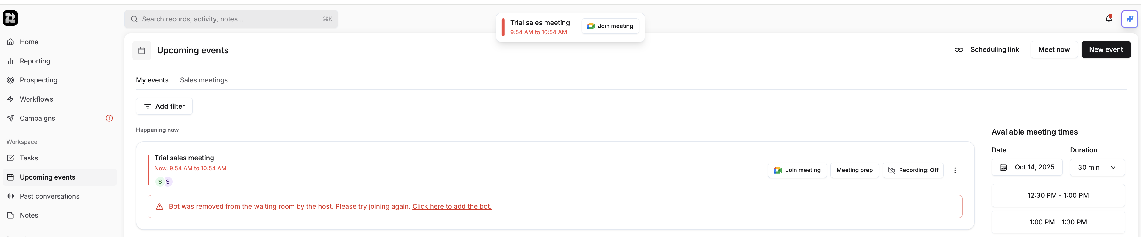 Zoom Bot Issues 2 Pn