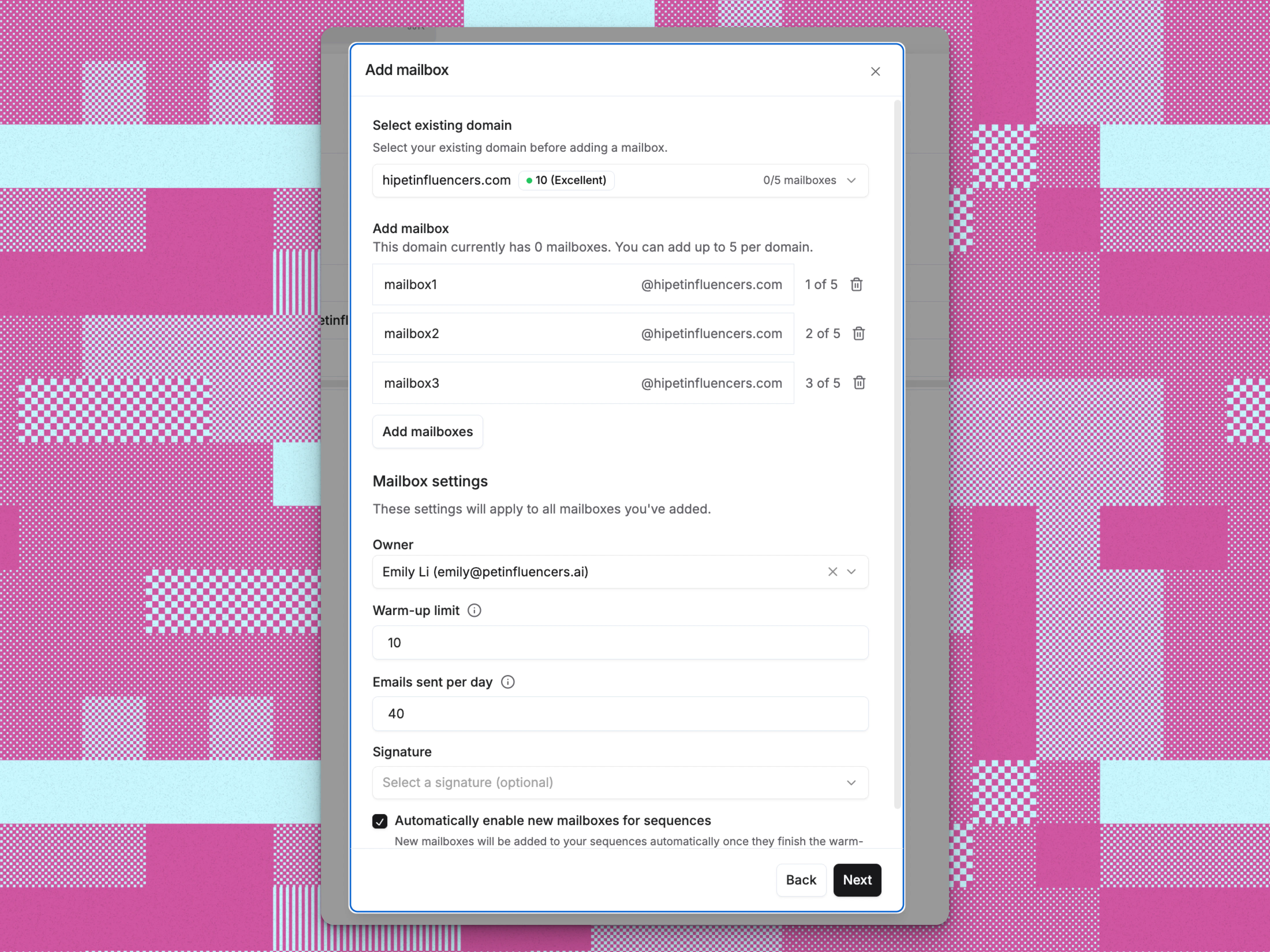 Mailbox Set Up Mailbox Settings Pn