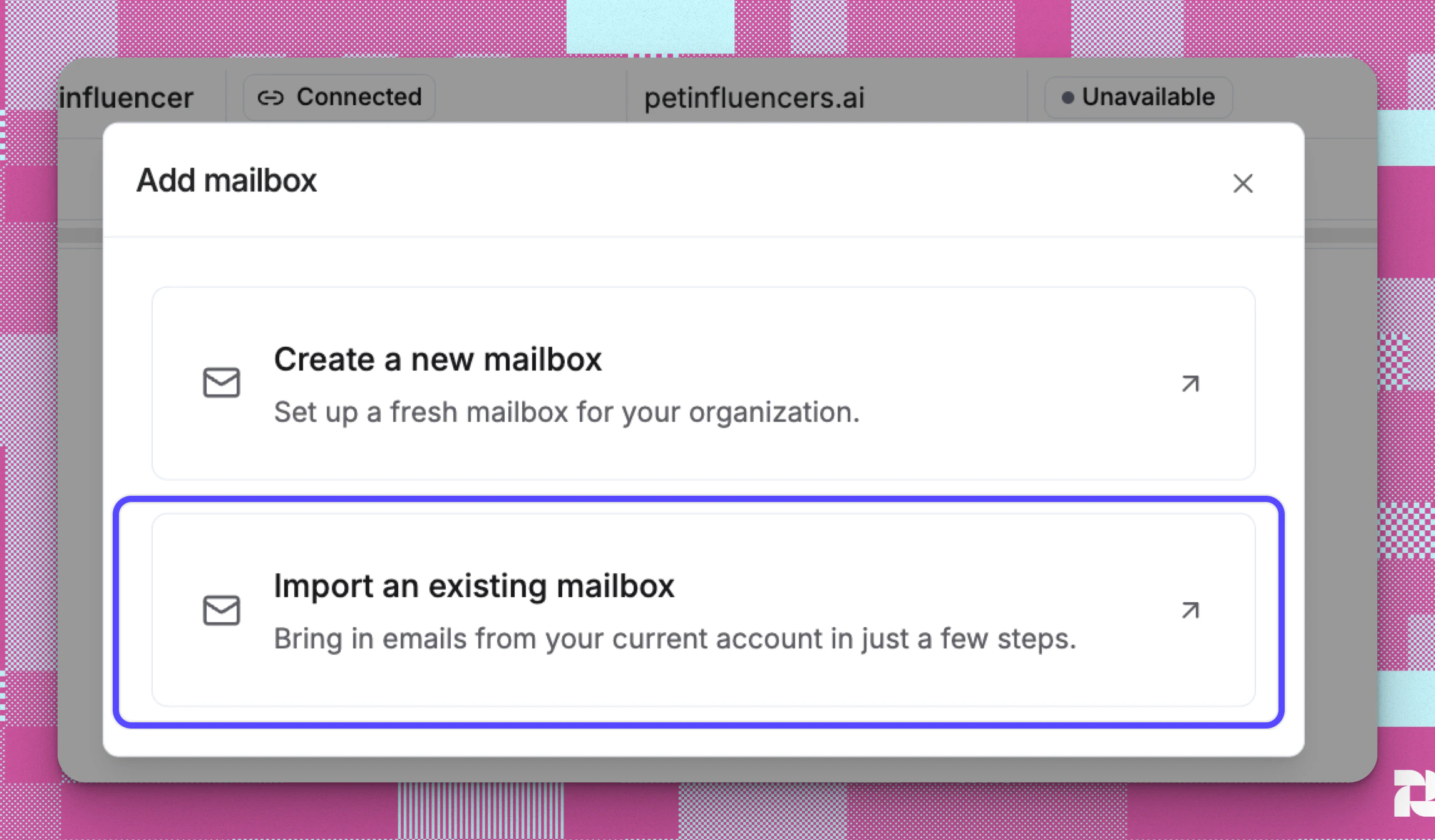 Mailbox Set Up Connected Pn
