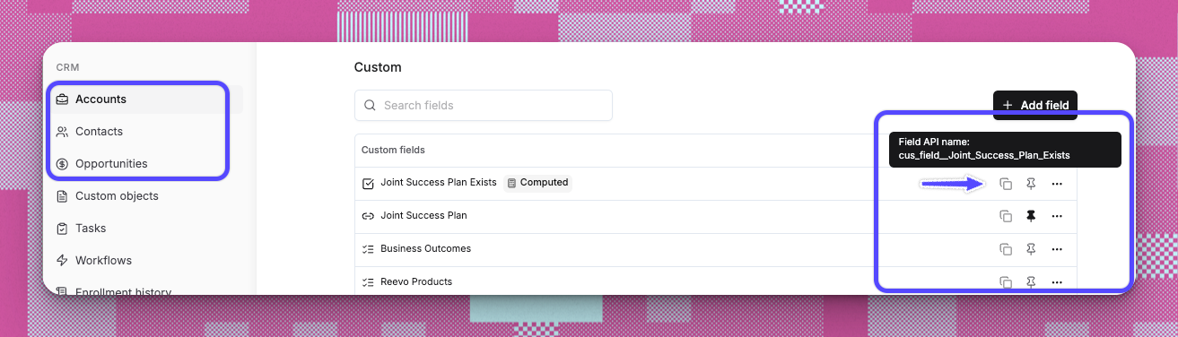 Integration W Other Tools Custom Fields Pn