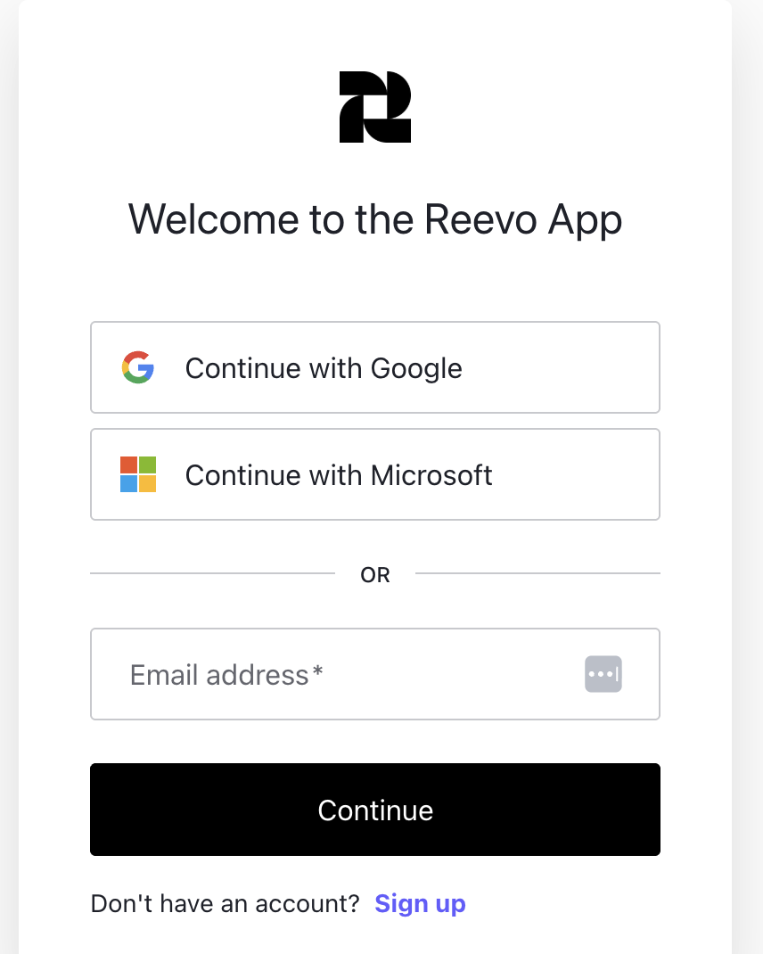 Login with Microsoft - Reevo Knowledge Base