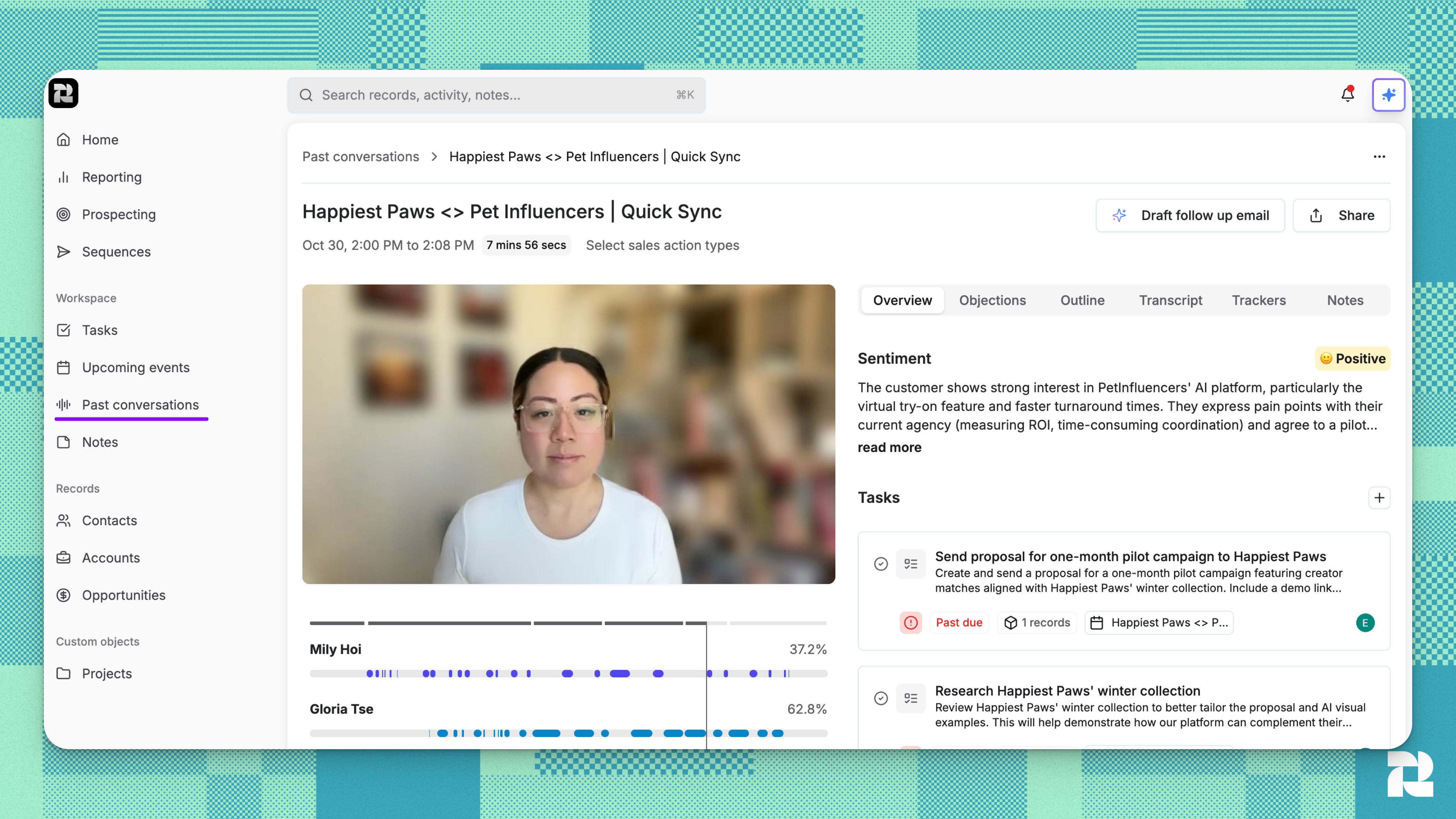 Notetaker Past Conversations Pn