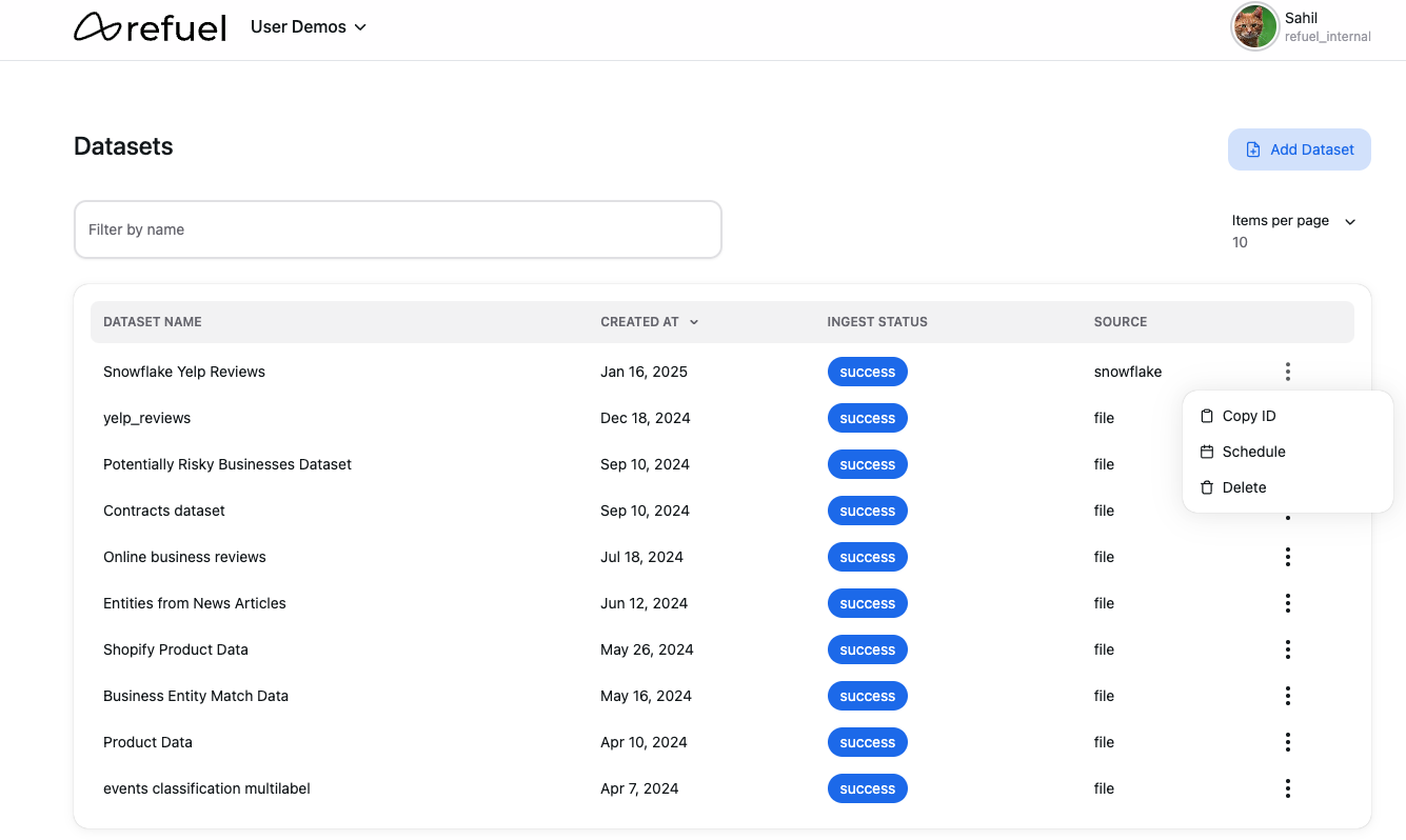 Schedule Task Button