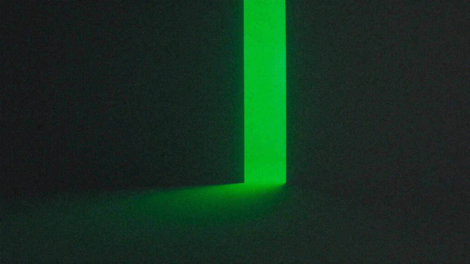Opening illustration — a green line on a dark background