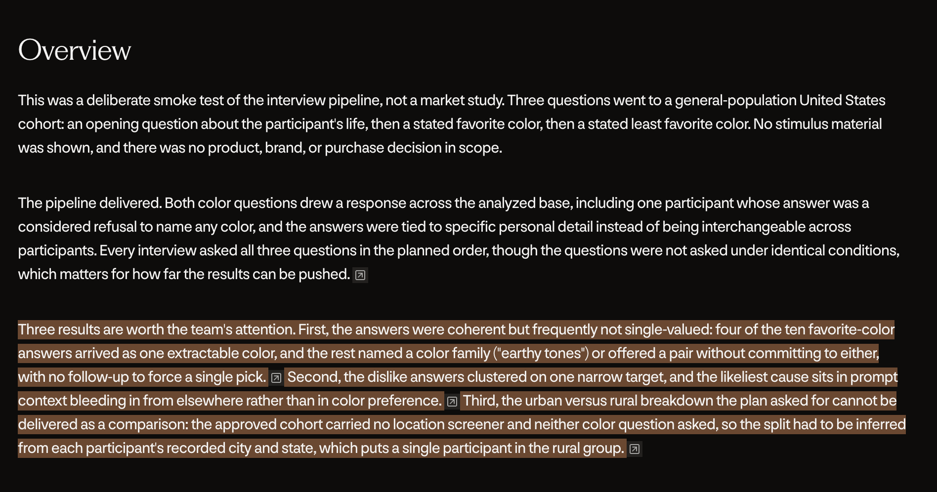 What A Highlighted Passage Looks Like