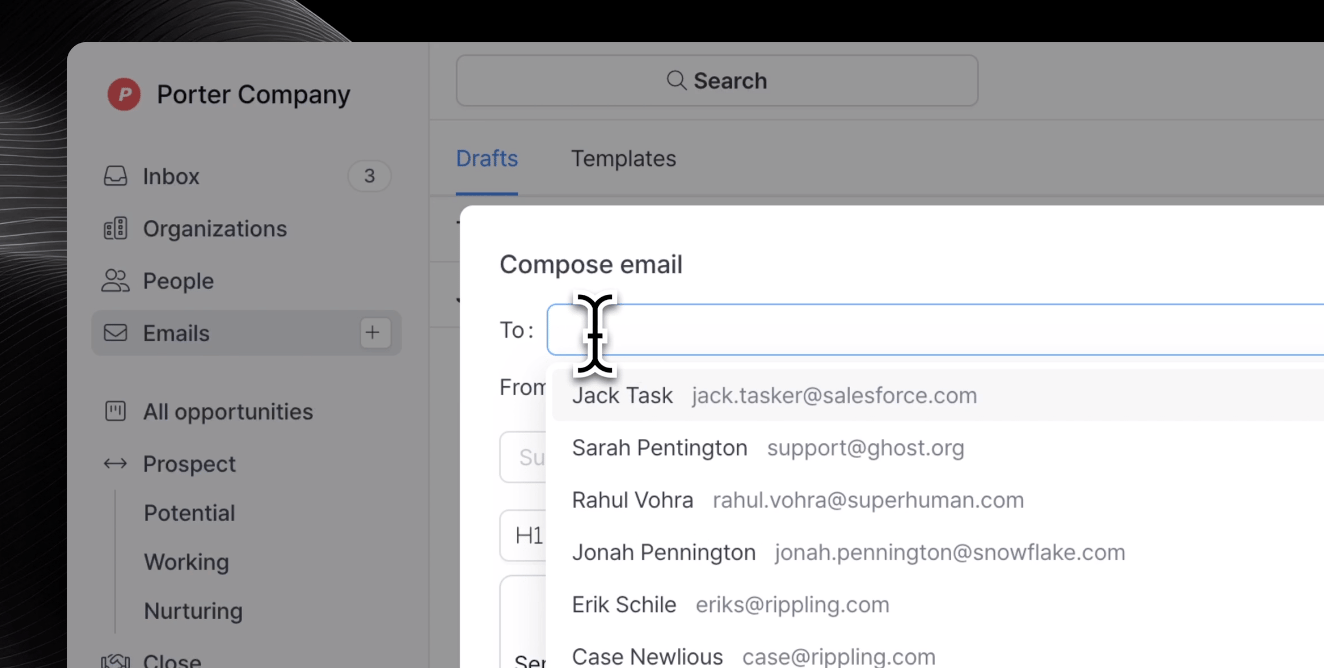 Send Vs Relate Email | Relate Guide