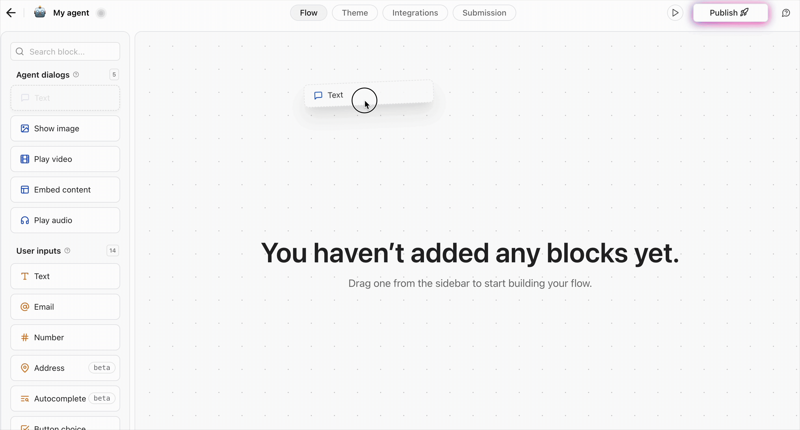 Release0.com - Start and connect element