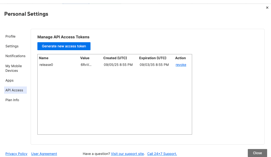Release0.com - Smartsheet API Key
